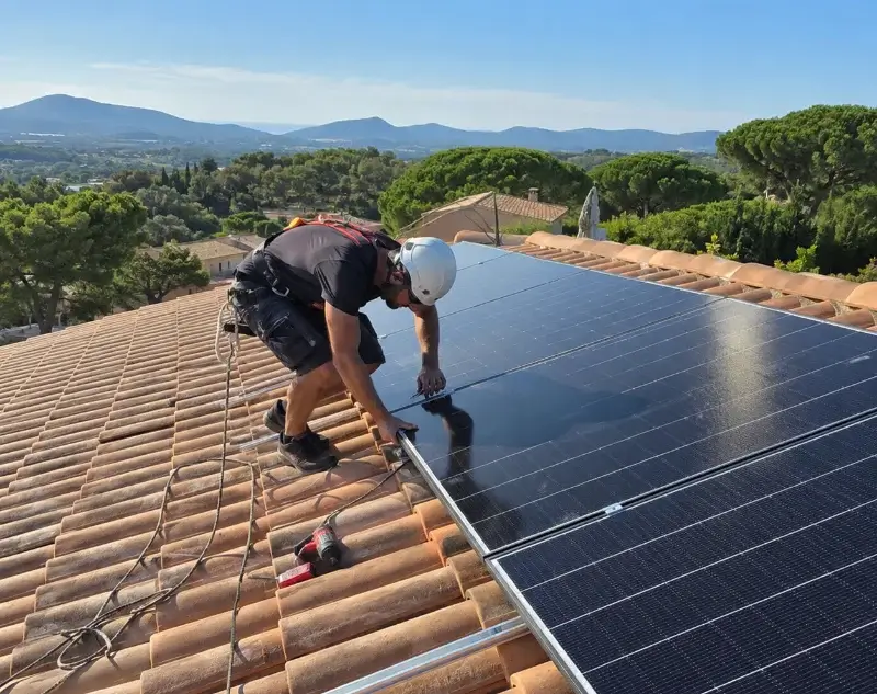 Installateur panneaux solaires Aigaliers — pose photovoltaïque sur toiture