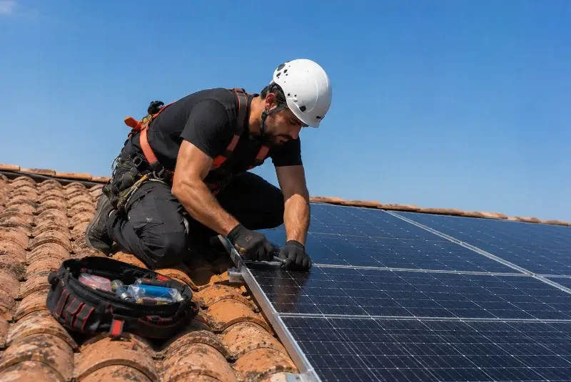 Maintenance et monitoring de panneaux solaires à Aigaliers